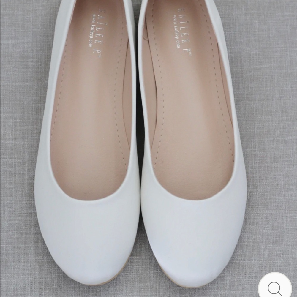 Kailee P. Bridal Ivory Ballet Flat